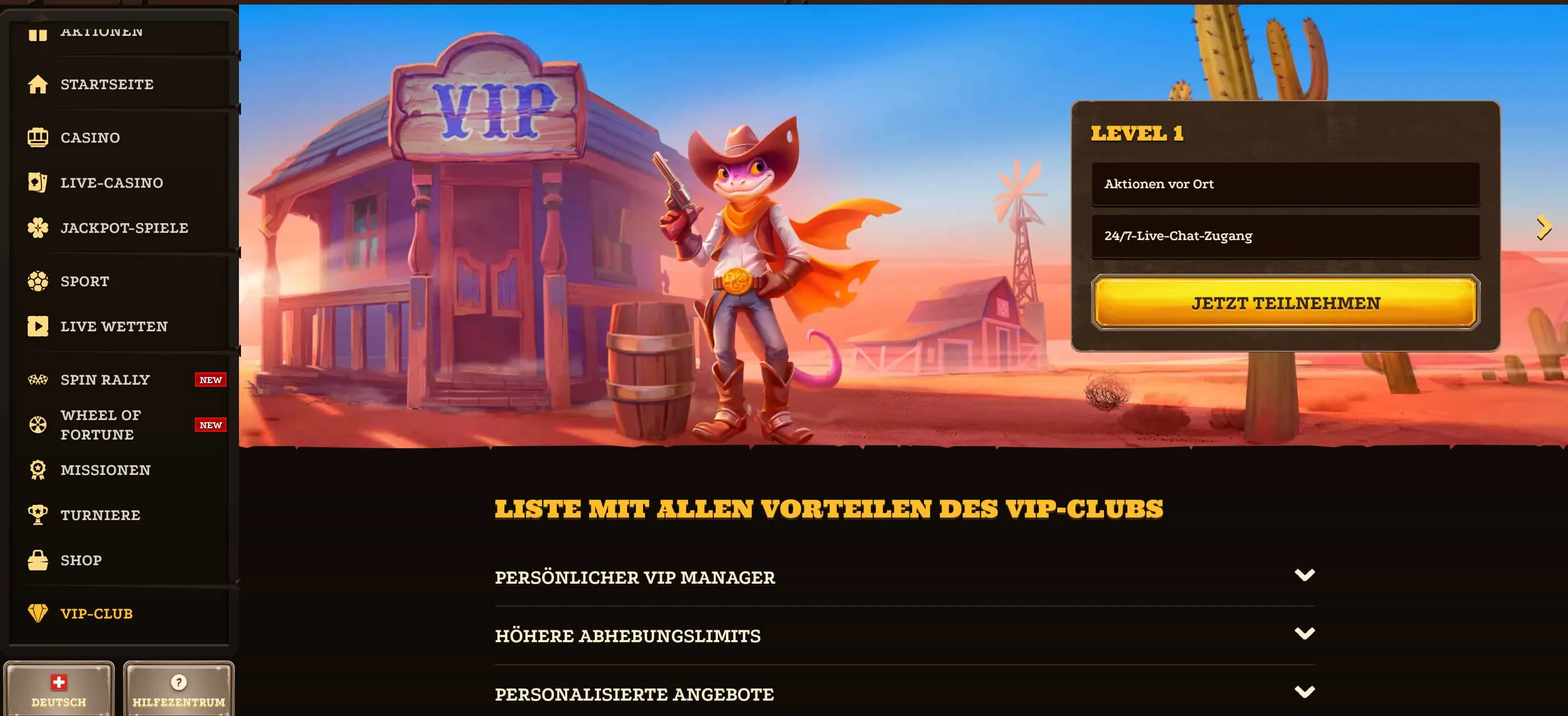 Beim Lizaro Casino einsteigen und sofort belohnt werden